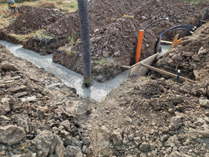 Mechanized Pouring of Foundation Base for a 194 sqm Metal House thumbnail