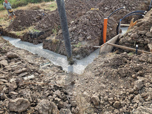 Mechanized Pouring of Foundation Base for a 194 sqm Metal House thumbnail