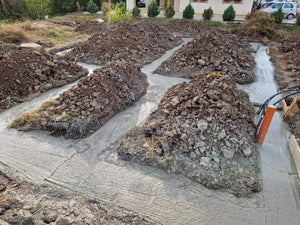 Mechanized Pouring of Foundation Base for a 194 sqm Metal House thumbnail