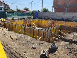 Formwork and Pouring Basement Walls for a House Construction thumbnail