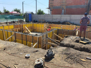 Formwork and Pouring Basement Walls for a House Construction thumbnail