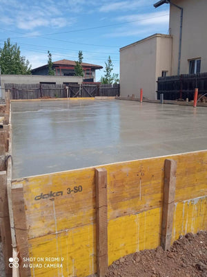 Pouring of Ground Level Plate for a Metal Structure Ground Floor House thumbnail
