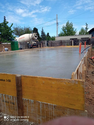 Pouring of Ground Level Plate for a Metal Structure Ground Floor House thumbnail