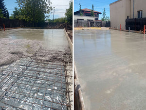 Pouring of Ground Level Plate for a Metal Structure Ground Floor House thumbnail