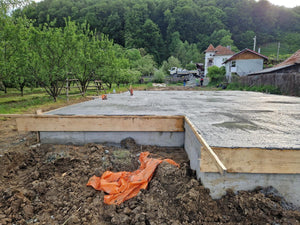 Pouring of the Foundation Slab for Two-Story House in Arges County thumbnail