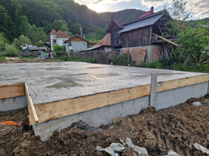 Pouring of the Foundation Slab for Two-Story House in Arges County thumbnail