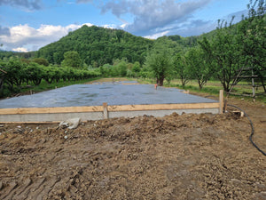 Pouring of the Foundation Slab for Two-Story House in Arges County thumbnail