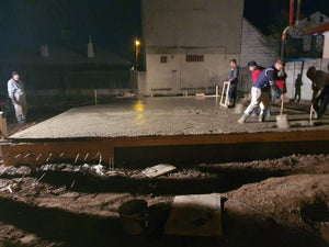 Foundation Plate Pouring for a Metal Structure House in Bucharest thumbnail