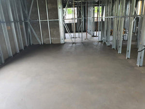 Mechanized Pouring for a Single-Story Metal Structure House thumbnail