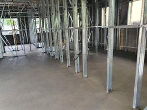 Mechanized Pouring for a Single-Story Metal Structure House thumbnail