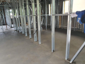 Mechanized Pouring for a Single-Story Metal Structure House thumbnail