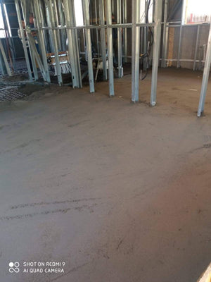 Mechanized Pouring for a Single-Story Metal Structure House thumbnail