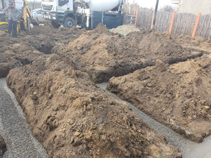Pouring and Reinforcement of Foundation Beam Base for a Metal House thumbnail