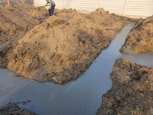 Pouring and Reinforcement of Foundation Beam Base for a Metal House thumbnail