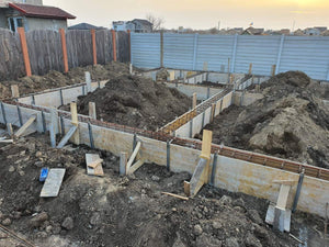 Pouring and Reinforcement of Foundation Beam Base for a Metal House thumbnail