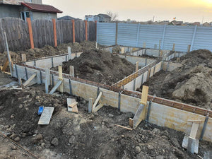 Pouring and Reinforcement of Foundation Beam Base for a Metal House thumbnail