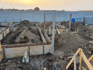 Pouring and Reinforcement of Foundation Beam Base for a Metal House thumbnail