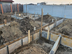 Pouring and Reinforcement of Foundation Beam Base for a Metal House thumbnail