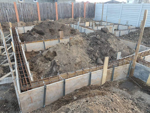 Pouring and Reinforcement of Foundation Beam Base for a Metal House thumbnail