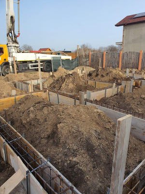 Pouring and Reinforcement of Foundation Beam Base for a Metal House thumbnail