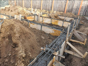 Pouring and Reinforcement of Foundation Beam Base for a Metal House thumbnail
