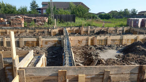 Pouring of Foundation Beams for a Metal Structure House thumbnail