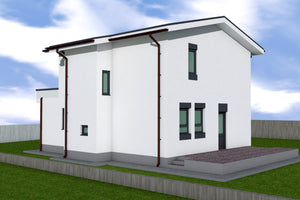 Two Story Steel Frame House With 2 Bedrooms Model 161-097 - house design image 4 thumbnail