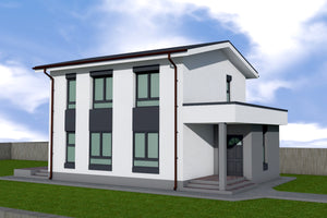 Two Story Steel Frame House With 2 Bedrooms Model 161-097 - house design image 6 thumbnail