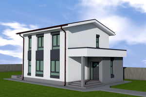 Two Story Steel Frame House With 2 Bedrooms Model 161-097 - house design image 7 thumbnail