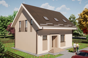 Two Story Steel Frame House With 4 Bedrooms 3 Baths 150-099 - house design image 2 thumbnail