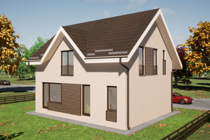 Two Story Steel Frame House With 4 Bedrooms 3 Baths 150-099 - house design image 11 thumbnail