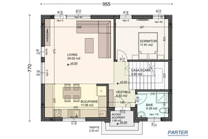 Two Story Steel Frame House With 4 Bedrooms 3 Baths 150-099 - ground floor house plan thumbnail