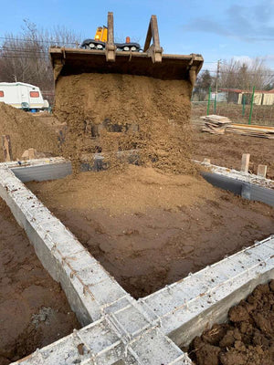 Filling of Spaces Between Foundations for a 162 sqm House in Snagov thumbnail