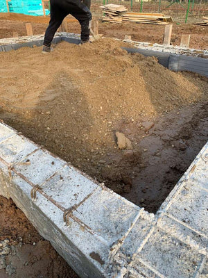 Filling of Spaces Between Foundations for a 162 sqm House in Snagov thumbnail