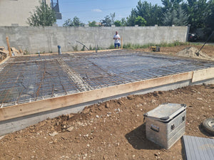 Filling, reinforcement, and pouring of foundation slab for construction in Ilfov thumbnail