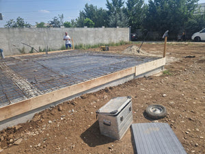 Filling, reinforcement, and pouring of foundation slab for construction in Ilfov thumbnail