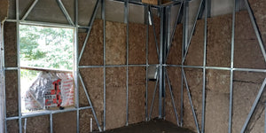 Wall Insulation with Mineral Wool for a Metal Structure House thumbnail