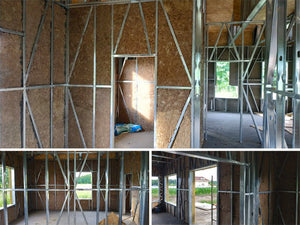 Wall Insulation with Mineral Wool for a Metal Structure House thumbnail
