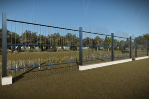 Wrought Iron House Fence With Concrete Foundation Model GA14 - fence model picture 1 thumbnail